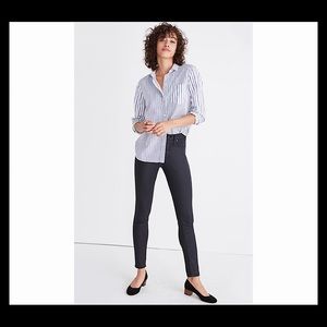 Madewell 9” High Rise Skinny Coated Edition Sz 32